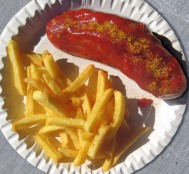 Currywurst is a Berlin favourite for locals and budget travellers